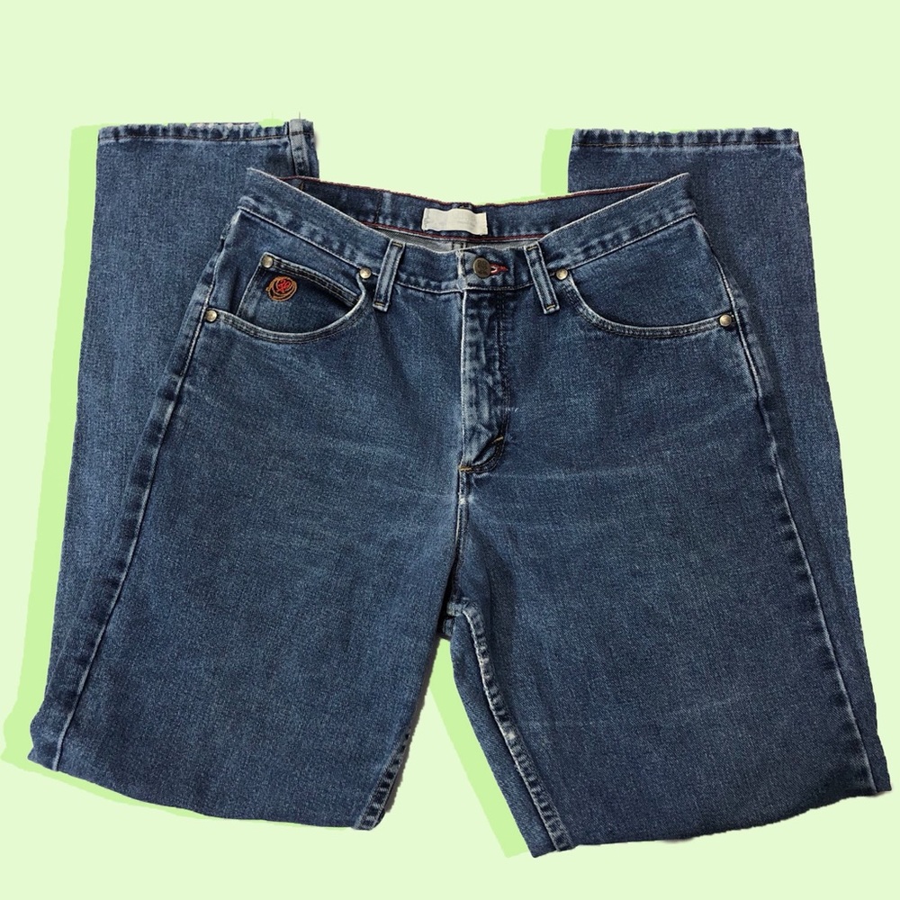 Wrangler Vintage Mom Jeans Distressed 9/10 x 32